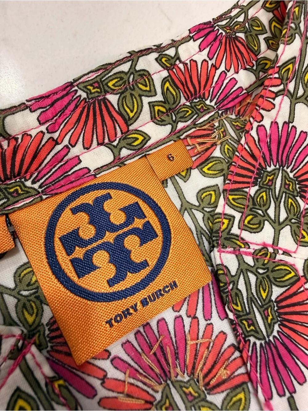NWT – Tory Burch Stephanie Tunic – Pink Floral – Size 6